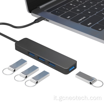 Slim esterno USB 3.0 Hubs 5Gbps Super Speed